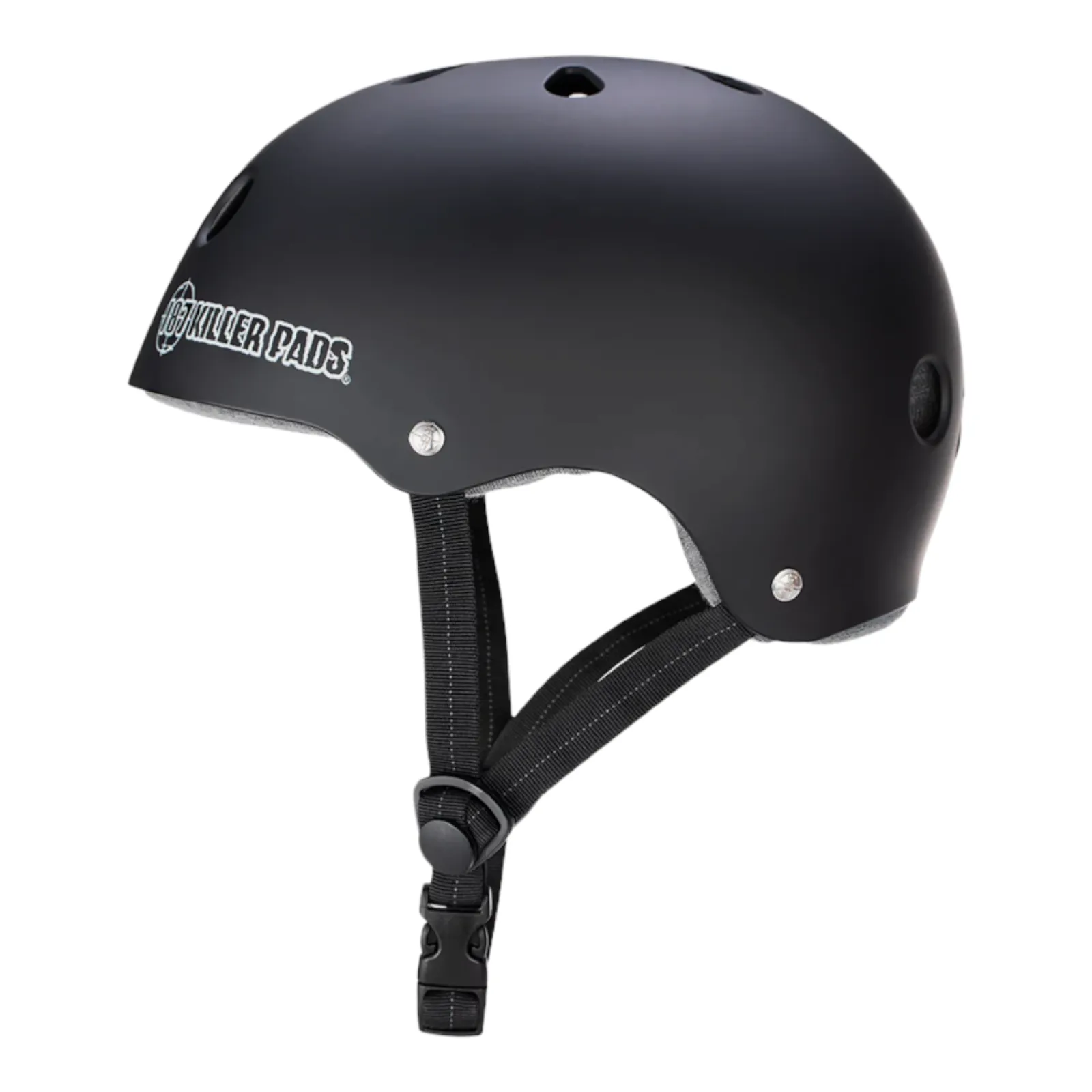 187 KILLER PADS PRO SKATE HELMET W/ SWEATSAVER LINER  MATTE BLACK