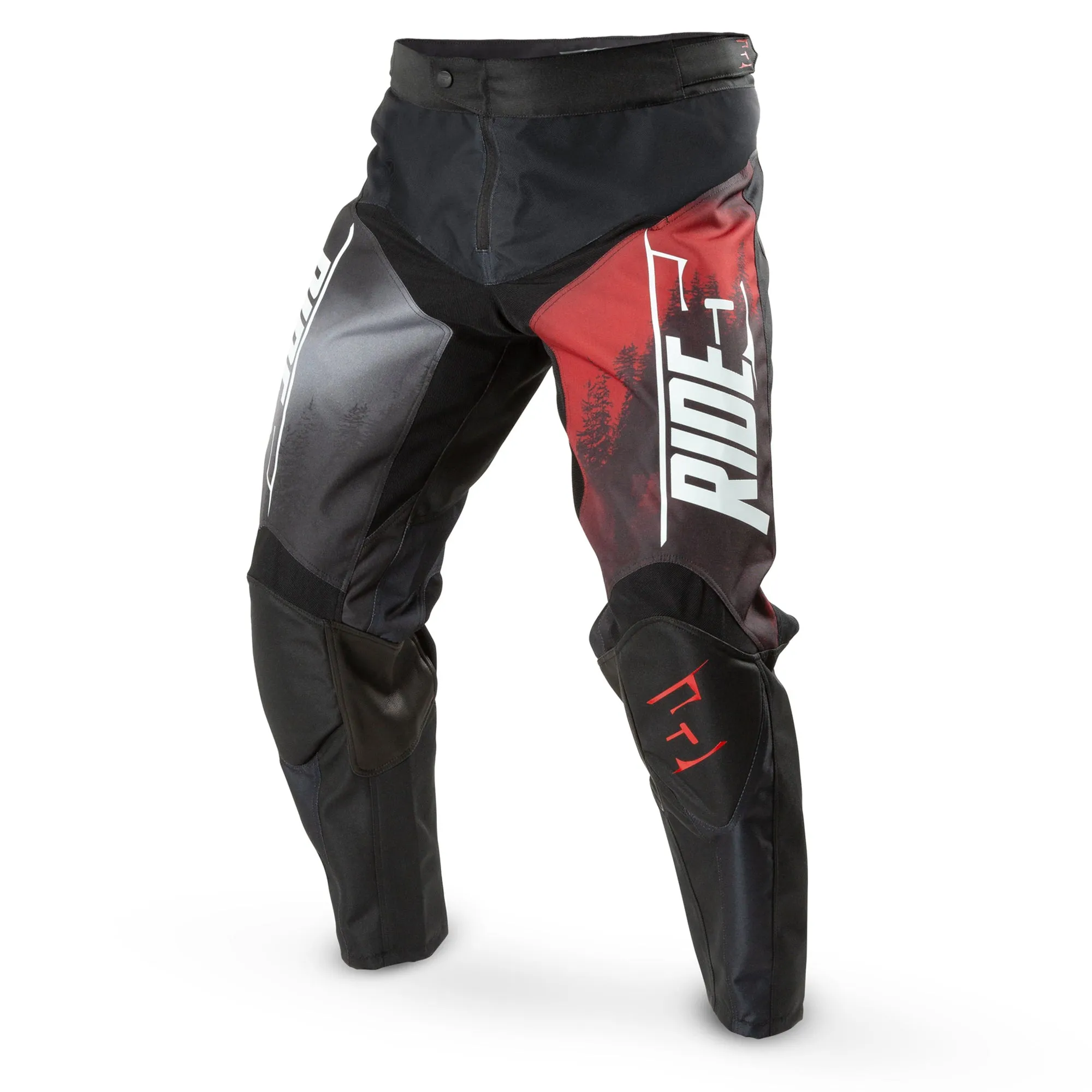 509  Ridge ITB Pants Leather Reinforced In-The-Boot Comfortable Off-Road Red