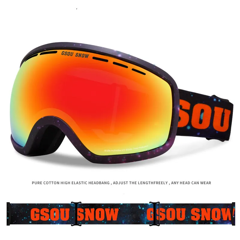 Adult Outdoor Glasses Snowboard Ski Goggles Sunglasses Eyewear Adjustable Uv Protective