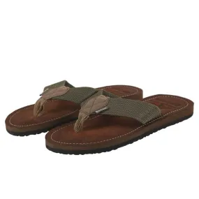 Barbour Men's Toeman Flip-Flop Sandals in Olive