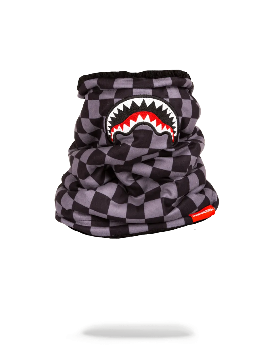 CHECKERED SHARK NECK WARMER