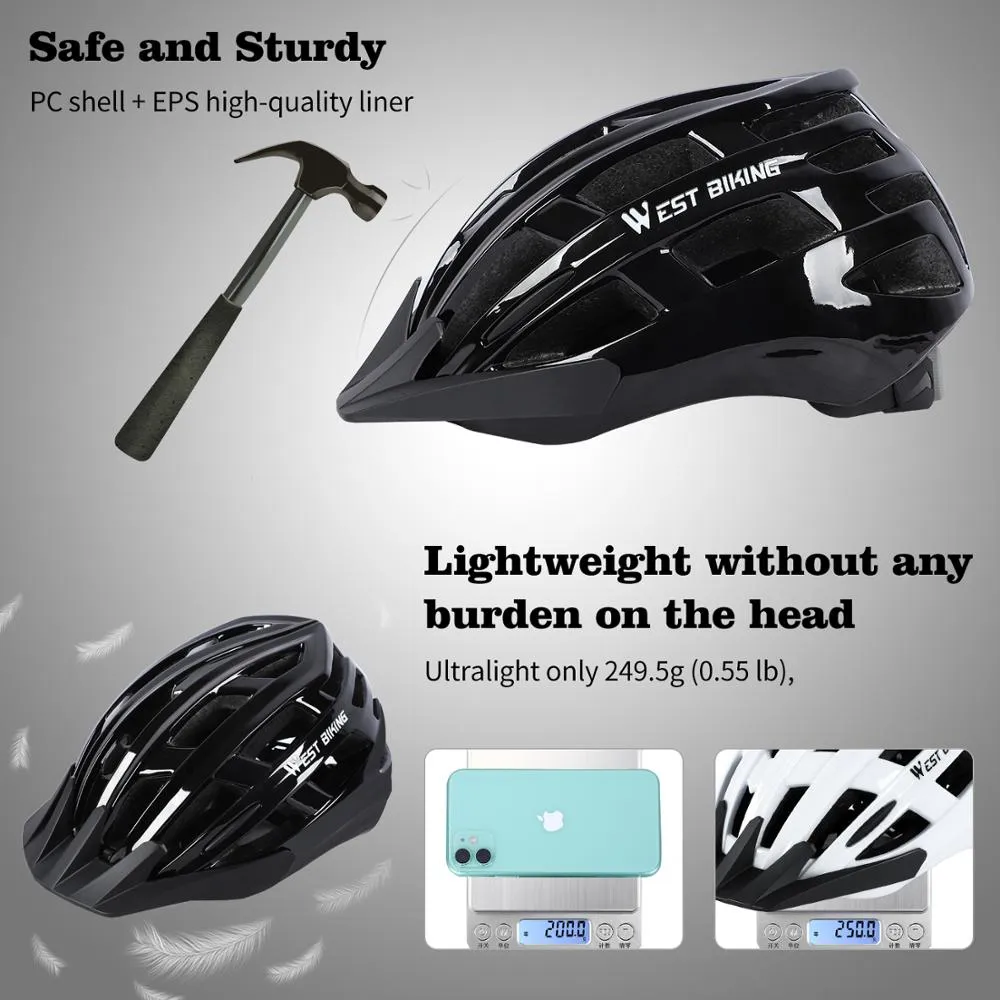 Cycling Helmet Ultralight Adjustable Safety Cap MTB Mountain Road Bicycle Electric Bike MTB Men Women Helmet