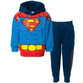 DC Comics Justice League Superman Fleece Pullover Hoodie and Pants Outfit Set