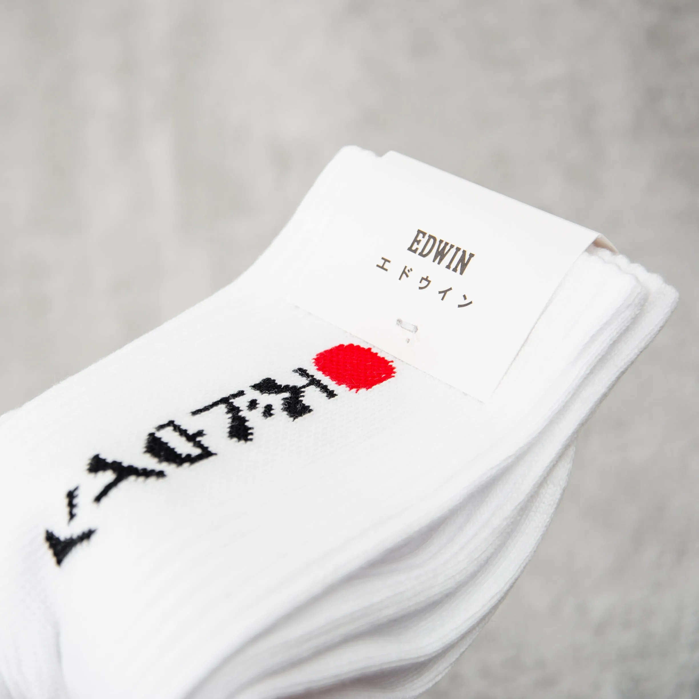 Edwin Kamifuji Socks - White