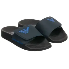 Emporio Armani Navy Slides