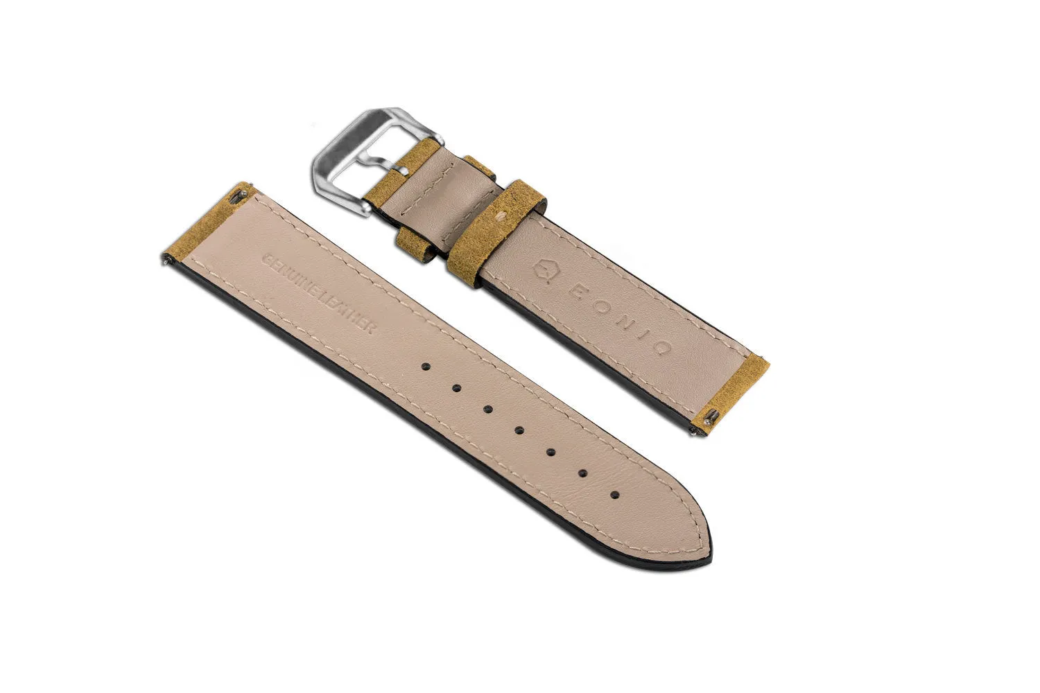 EONIQ Nubuck Straps -- Cognac Brown