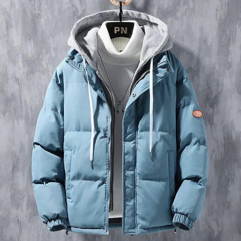 Fashion Hooded Jacket Men Winter Windproof jacket