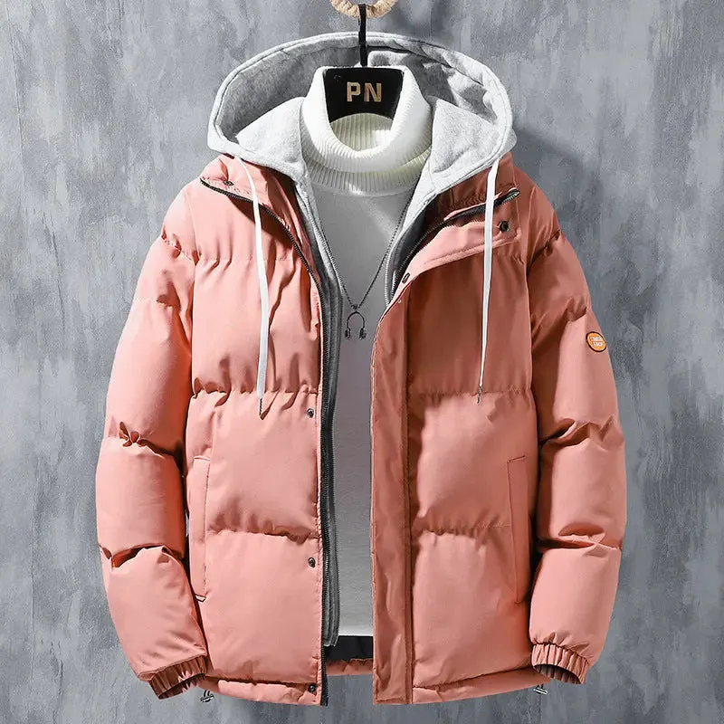 Fashion Hooded Jacket Men Winter Windproof jacket