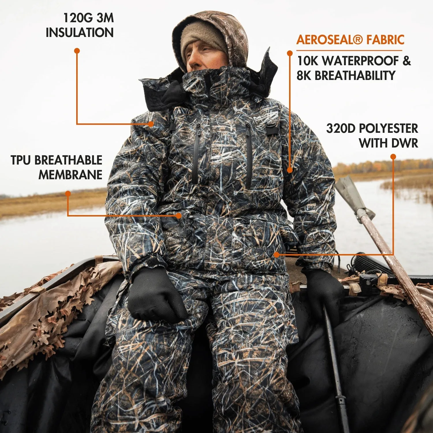 Hayward 3 Season Float Suit - Rain / Ice Gear