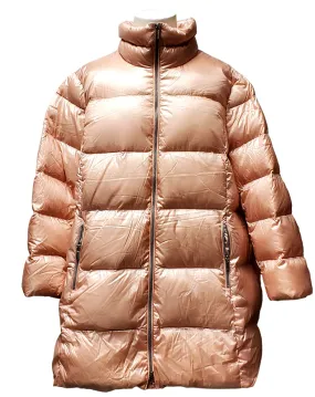 Lands End Ladies Down Puffer Jacket-Salmon Mist