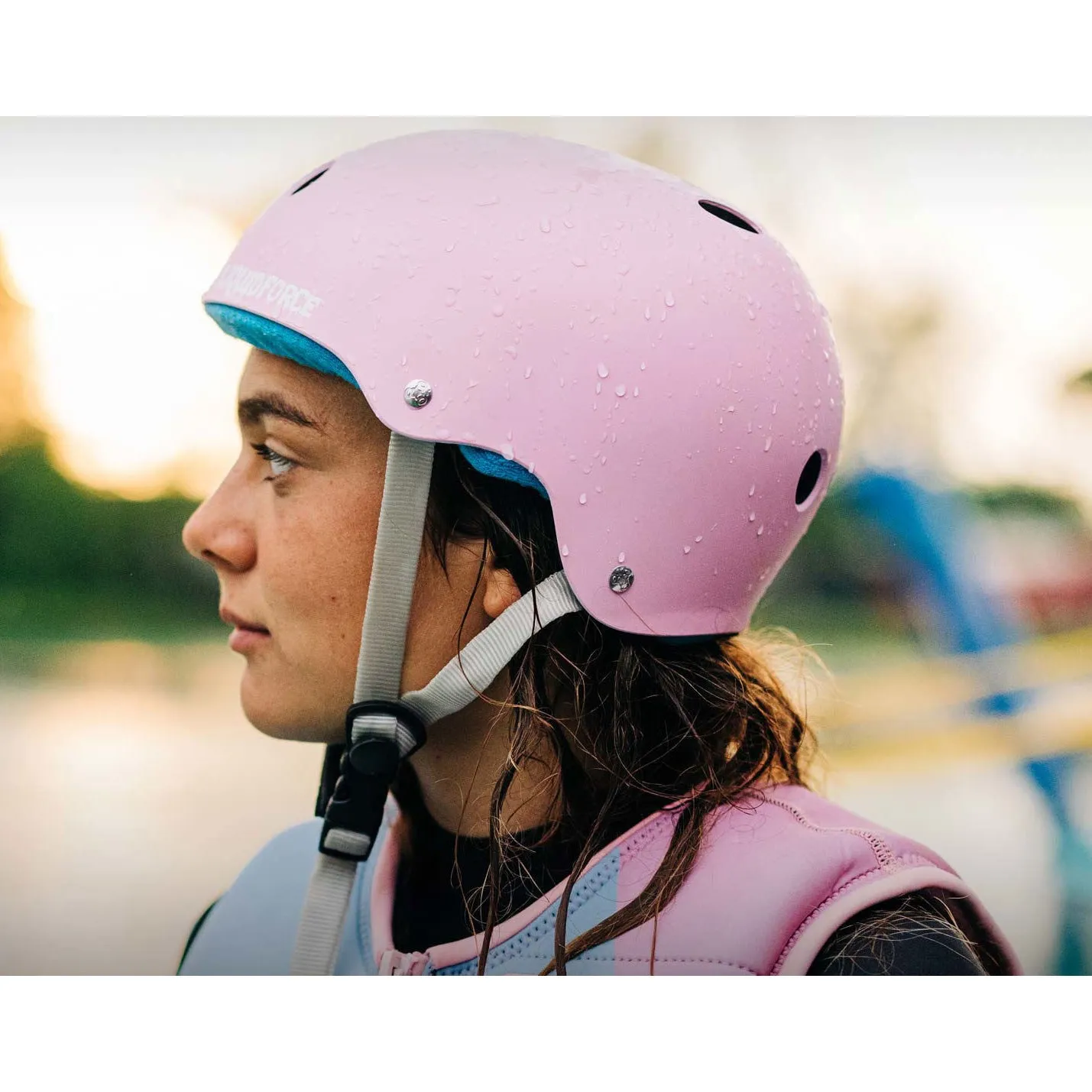 Liquid Force 2024 Helmet Flash- Claudia Blue/Rose