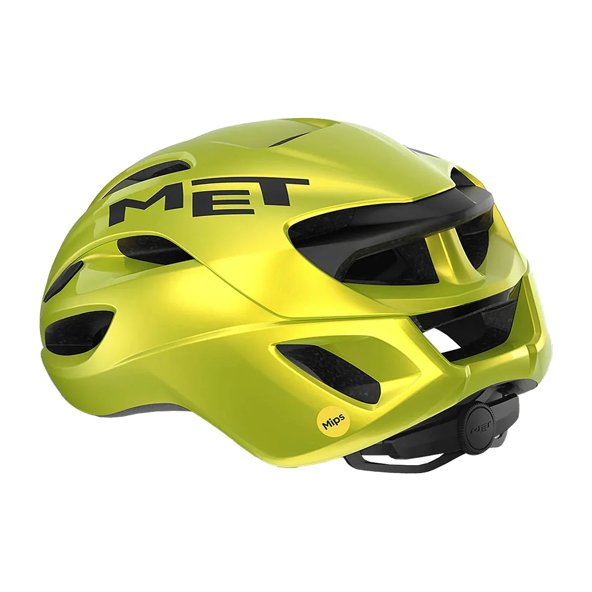 MET Rivale MIPS Cycling Helmet - Metallic Yellow Glossy