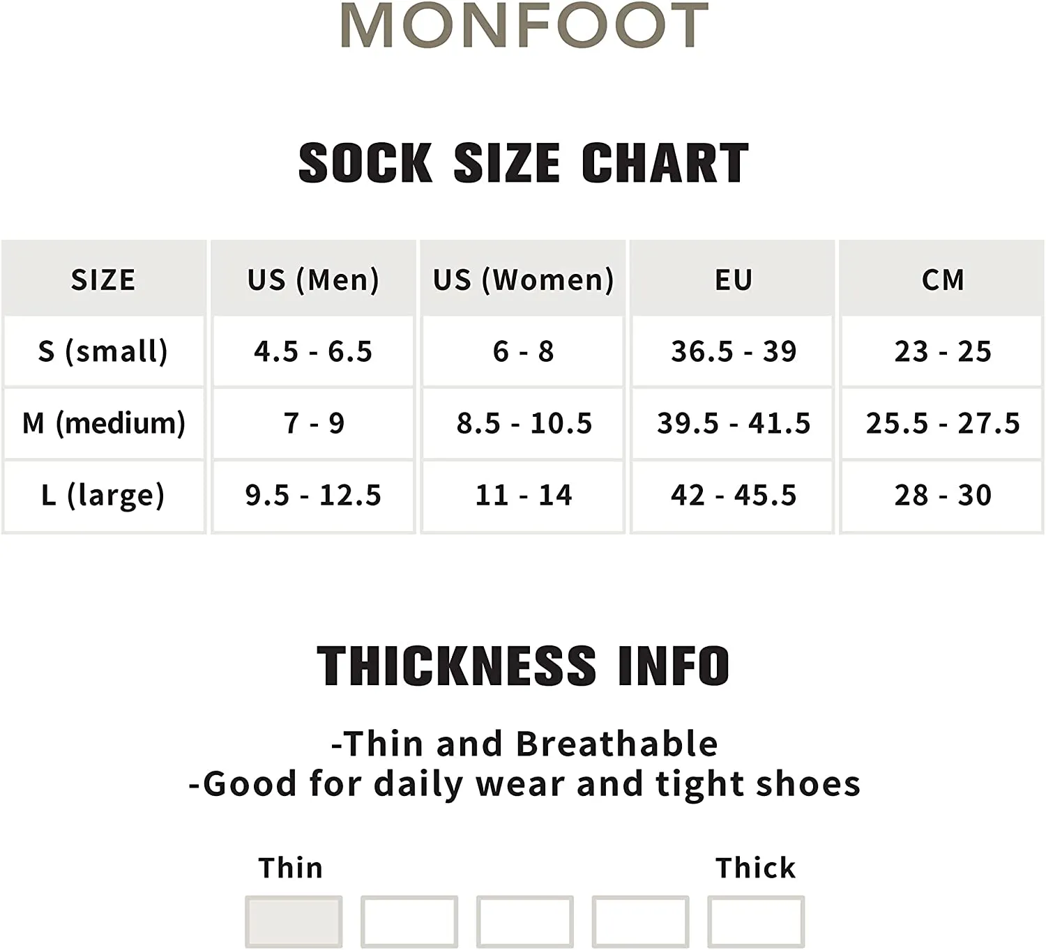 *MONFOOT Casual Cotton Low Cut Ankle 4 Pairs Socks - Medium