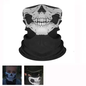 Motorcycle Mask Balaclava Face Masks Neck Scarf Skull Ghost Mask Biker Motorbike Cycling Fishing Climbing Face Shield