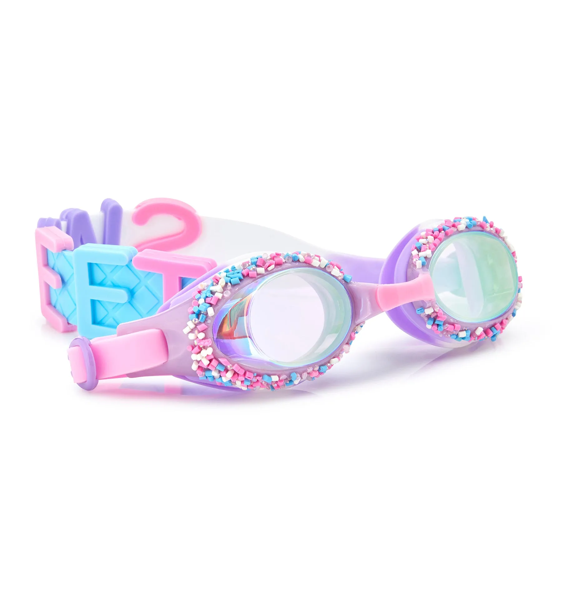 Non-Pareils Purple Funfetti Kids' Swim Goggles