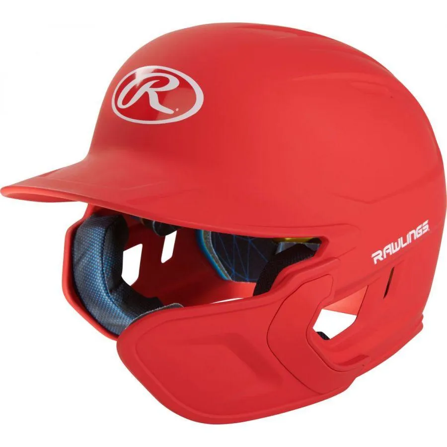 Rawlings Mach Matte Batting Helmet with Extension Flap: MACHEX