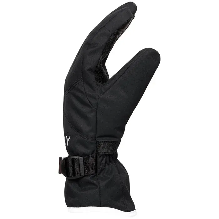 Roxy Womens Jetty Solid Snow Glove True Black (KVJ0)