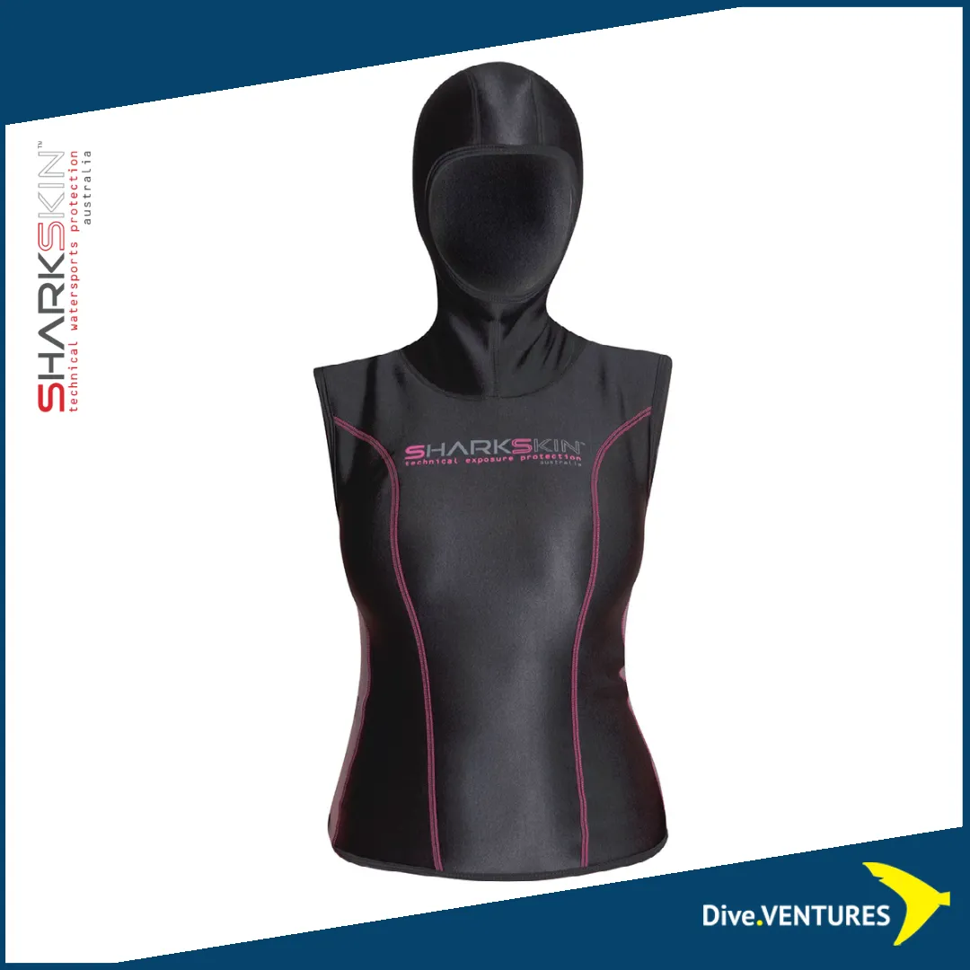 Womens Sharkskin Chillproof Vest with Hood – Lightweight Insulated Outdoor Layer