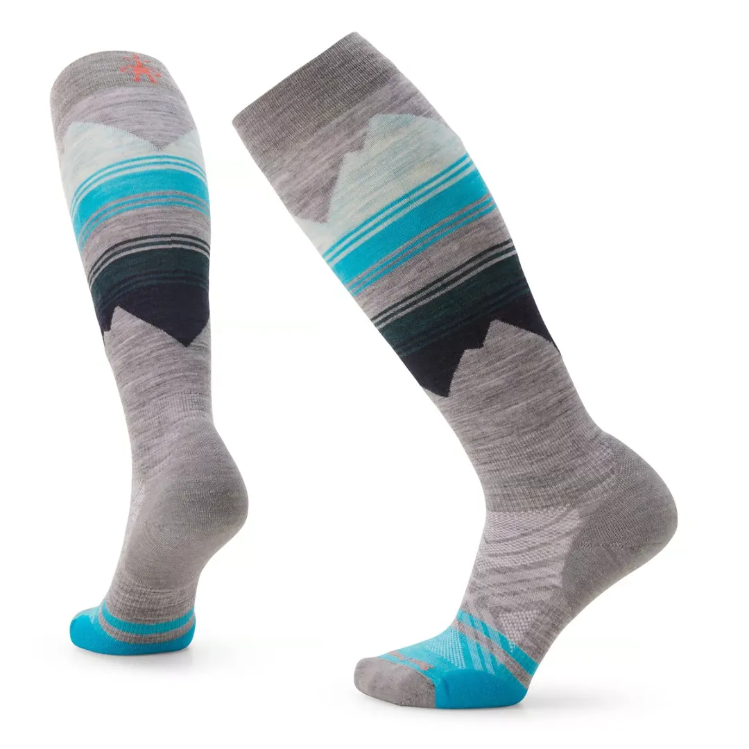 Smartwool Women&#x27;s Ski Targeted Cushion Pattern Over The Calf Socks Light Gray | Buy Smartwool Women&#x27;s Ski Targeted Cushion Pattern Over The Calf Socks Light Gray here | Outnorth