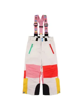 Stella McCartney Kids   Recycled tech color block down ski pants 