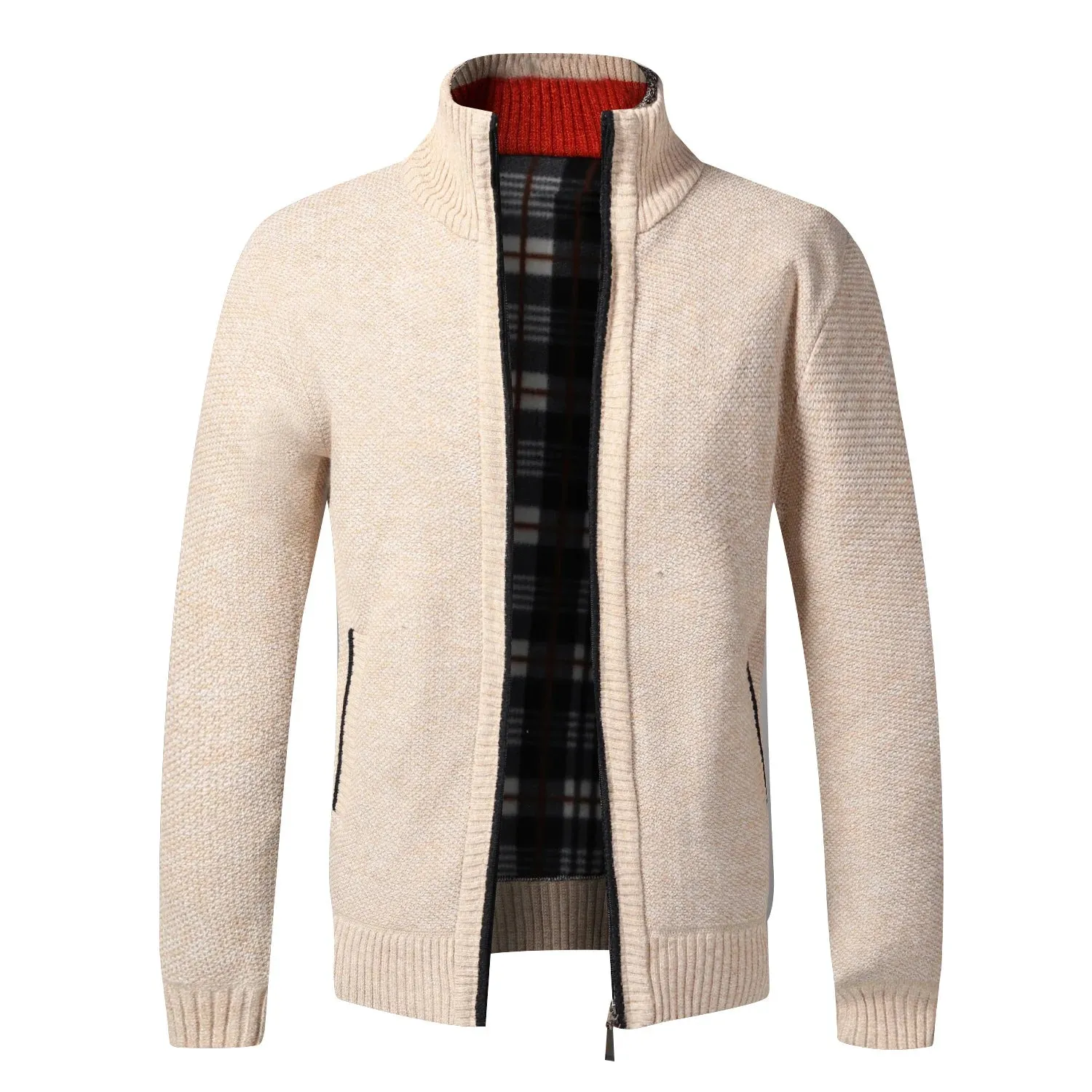 TEEK - Warm Knitted Zipper Sweater Jacket