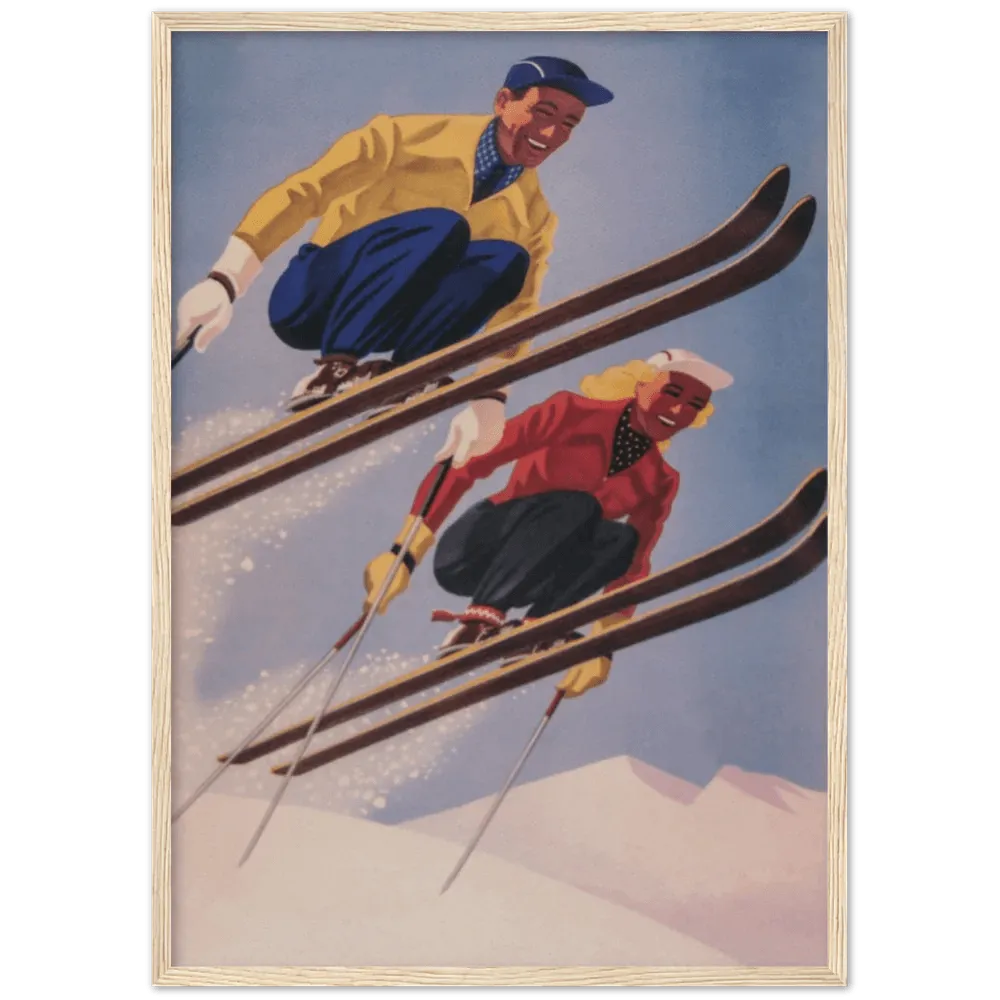 Vintage Ski Wall Art