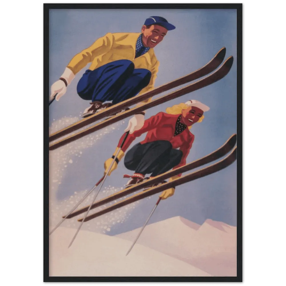 Vintage Ski Wall Art