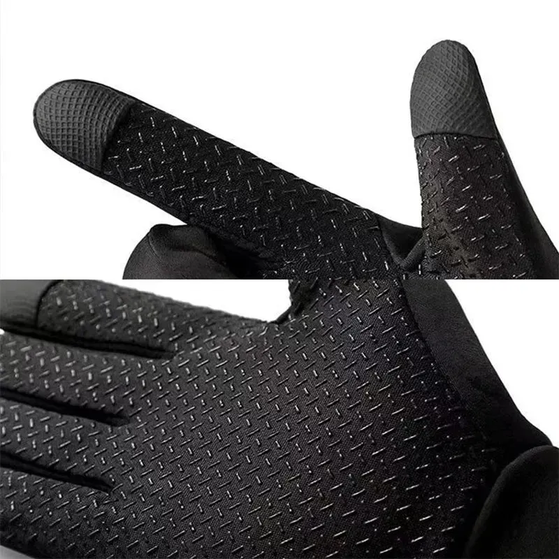 Winter Gloves Women's Bicycle Warm Fleece Anti-cold Waterproof Bicycle