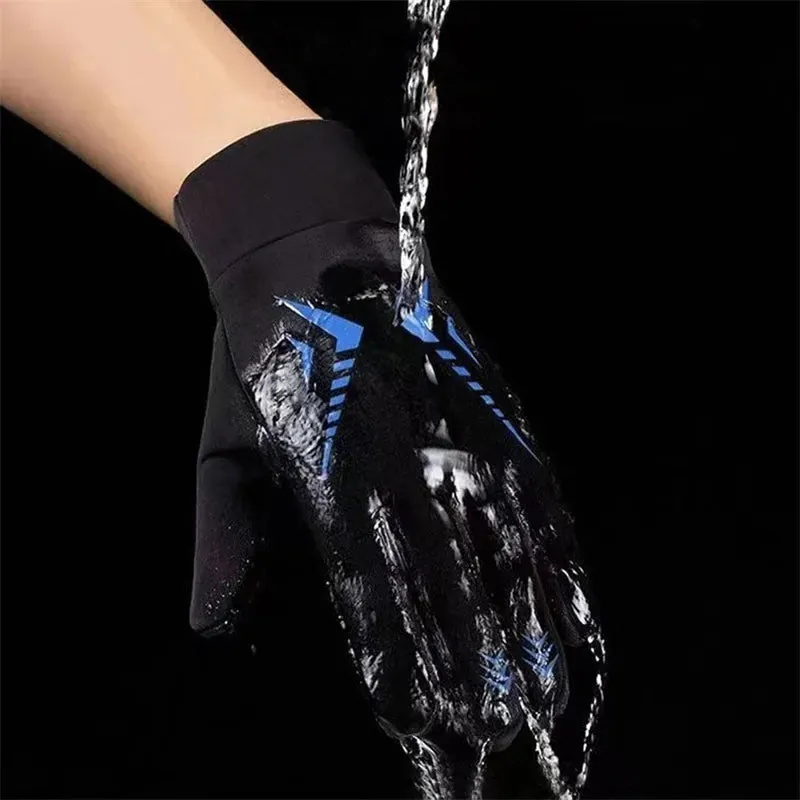 Winter Gloves Women's Bicycle Warm Fleece Anti-cold Waterproof Bicycle