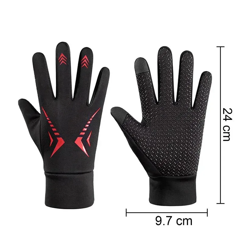 Winter Gloves Women's Bicycle Warm Fleece Anti-cold Waterproof Bicycle