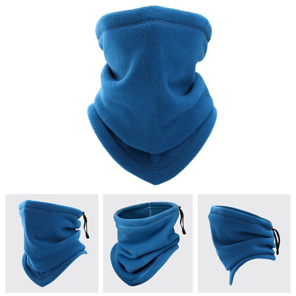 Winter Windproof Scarves Fleece Tube Scarf Mask Soft Half Face Cover SKi Snowboard Neck Warmer Gaiter Fashion Women Men Winter Fleece Face Mask Scarf Balaclava Neck Warmer