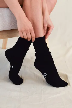 Women's Thick Bamboo Socks 2 Pack - Black